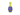Bud'z Astro Bowling Pin Rubber Dog Toy, Yellow, 6-in