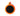 MyFamily Hushtag Circle Aluminum Rubber Pet ID Tag, Black/Orange, Medium