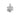 MyFamily Shine Glitter Paw Pet ID Tag, Silver, Medium