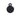 MyFamily Basic Aluminum Circle Pet ID Tag, Black, Small