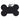 MyFamily Basic Aluminum Bone Pet ID Tag, Black, X-Large